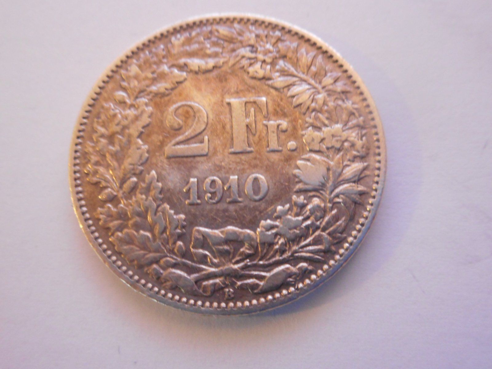 Tutti le monete: 2 Fr. 1910 silber  gute Erhaltung – Usato da Kriegstetten venduto da pizlad2010 1