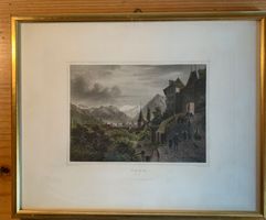 Stich Thun, Rahmen vergoldet