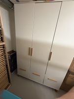 Wooden white wardrobe