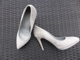 High Heels / Pumps, grau, Gr.38
