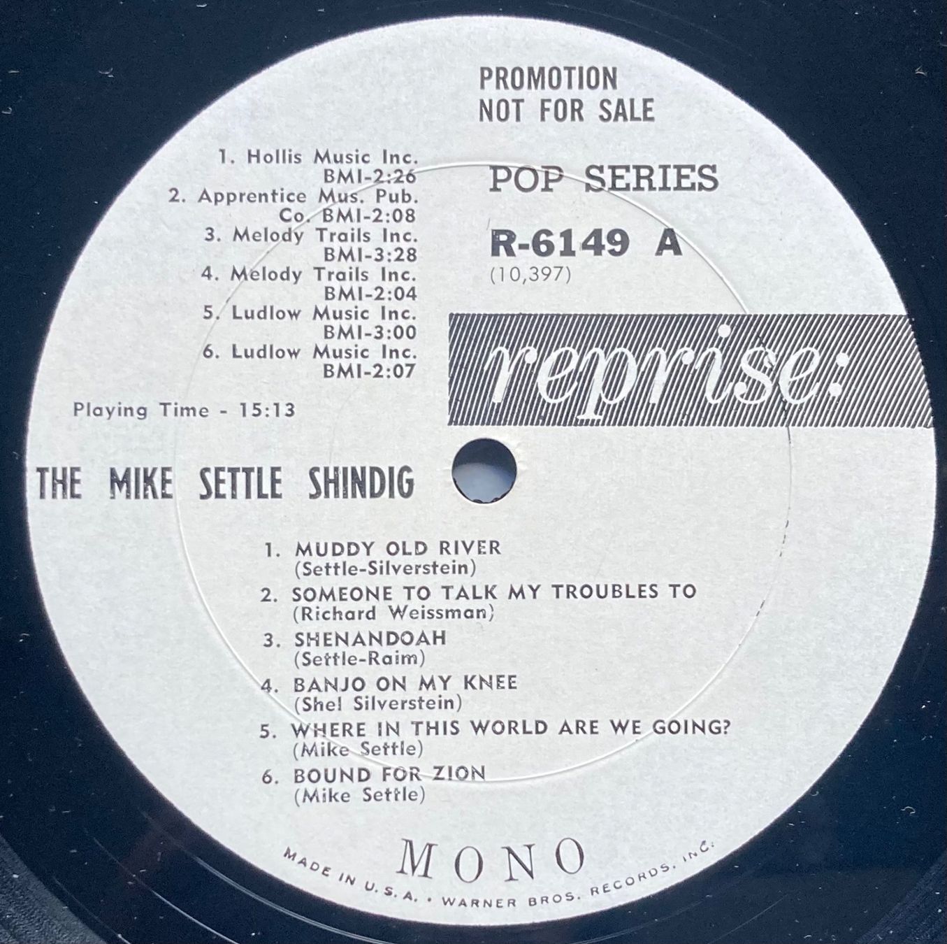 Schallplatten: MIKE SETTLE - THE MIKE SETTLE SHINDIG – Gebraucht aus Poliez-Pittet von Newtown-Records 3
