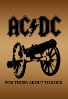 Blechschild-AC/DC-fFOR THOSE ABOUT TO ROCK