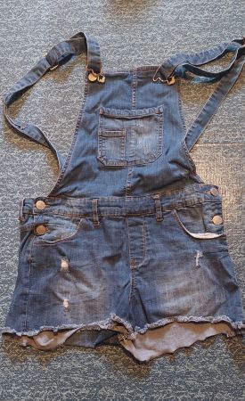 kurze Jeans Latzhose