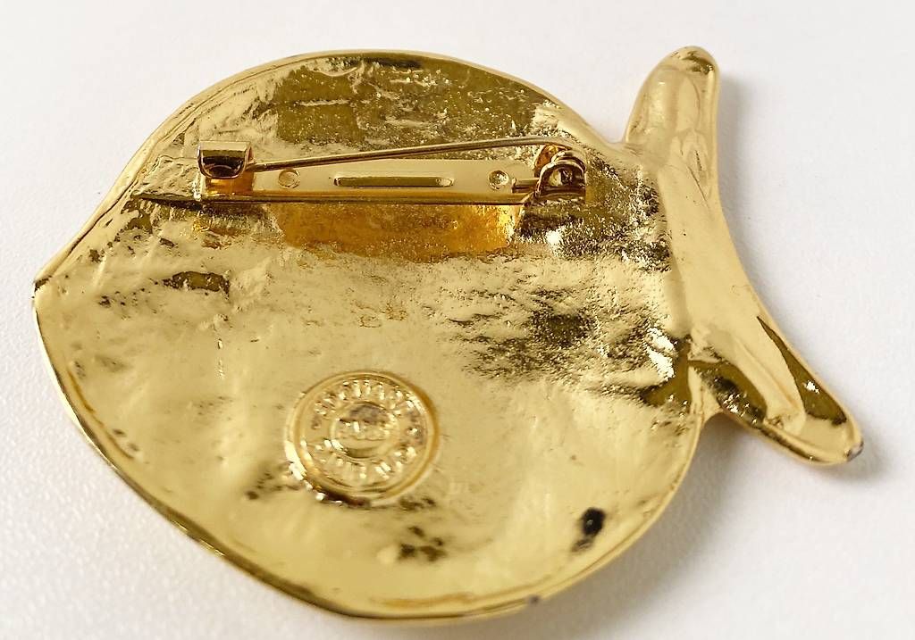 Spille & Fermagli: Edouard Rambaud, Gold Fisch Brosche – Usato da Ballwil venduto da ClassicGallery 2
