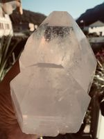 Grosse Bergkristall-Zwillinge, Alp Masügg, Schweiz