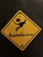 Australia Roadsign 12,5 x 12,5 cm