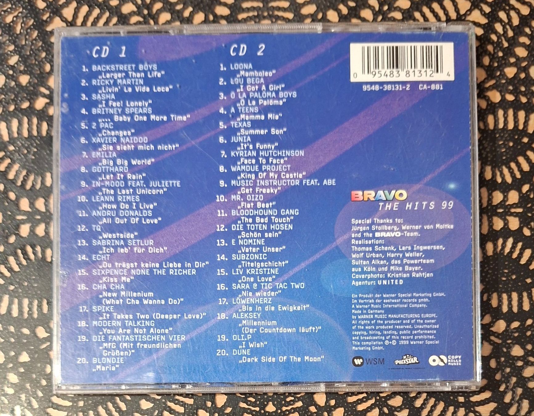 CDs: Bravo Hits - The Hits 99, 2CD Hit Compilation Sampler 1999 – Gebraucht aus Amriswil von Celini3 1