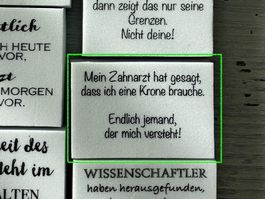 LaBlanche Stempel Spruch '...Zahnarzt... Krone' 1-teilig