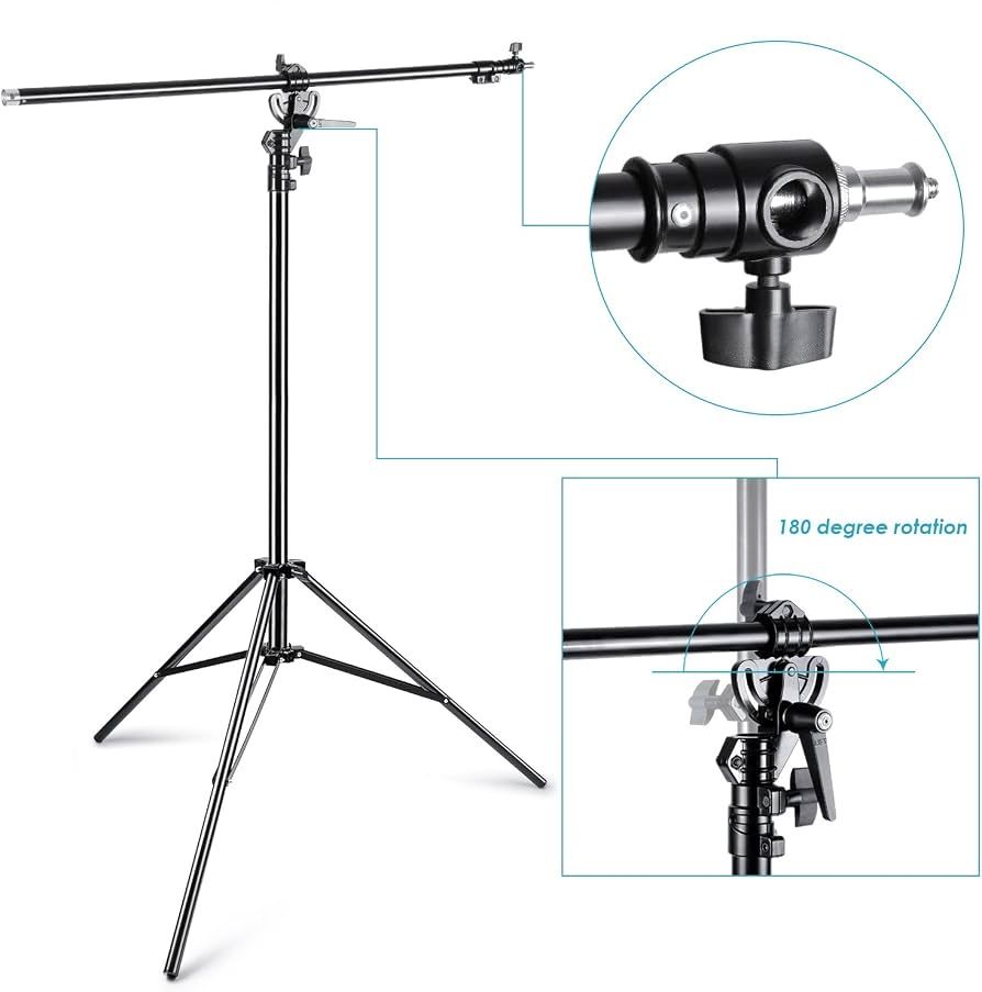 Treppiedi & Teste: Neewer Two Way Rotatable Aluminum Adjustable Tripod Boom Lig – Usato da Goldau venduto da Kseniya123 2