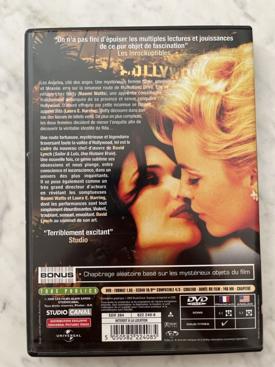 Tutti i DVDs: DVD Mulholland Drive David Lynch bon état – Usato da Biel/Bienne venduto da lux2000 2