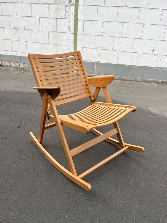 Vintage Rex Rocking Chair Niko Kralj Schaukelstuhl Klappstuh (Gebraucht ...