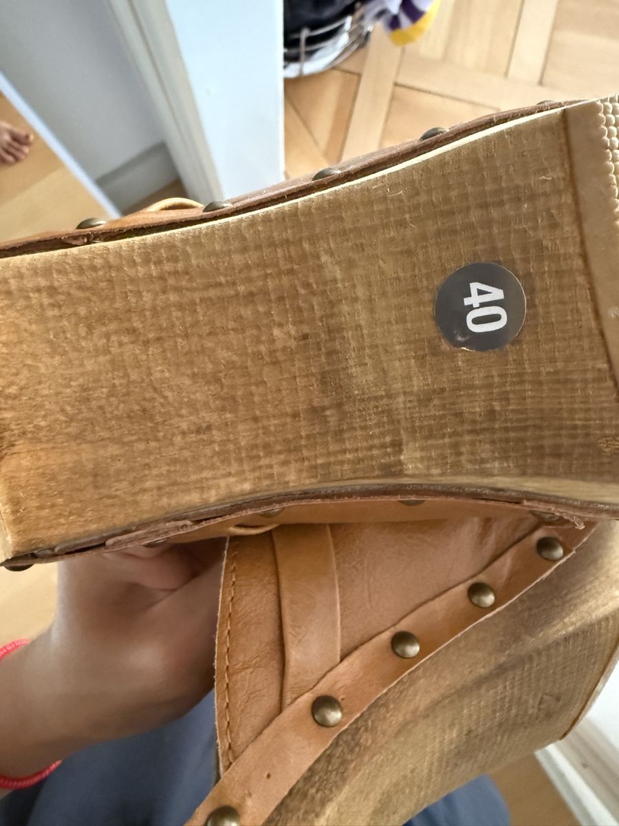 Damenschuhe: braune Leder Mules Gr. 40 – Neu (gemäss Beschreibung) aus Zürich von sum_s552 4