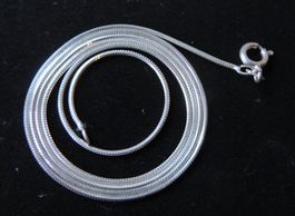 Silber 925 Schlangen Halskette 50 cm / 1,0 mm