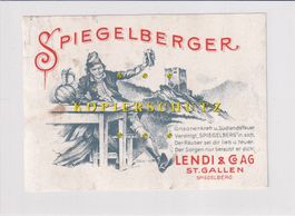 Etikette für Wein - Spiegelberger (Räuber) /bd