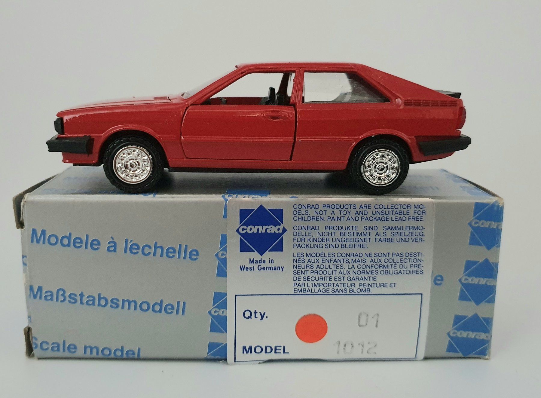 Conrad Modellini d'auto: Conrad Audi Coupé GT 5S – Usato da Flawil venduto da JaguarXJSHE