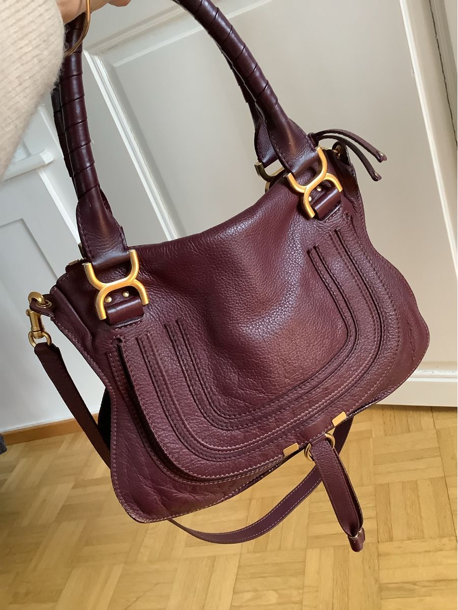 Chloé Taschen für Damen: Chloé Marcie Medium genarbtes Leder mit Umhängebändel – Gebraucht aus Stäfa von loveforeverlove 5