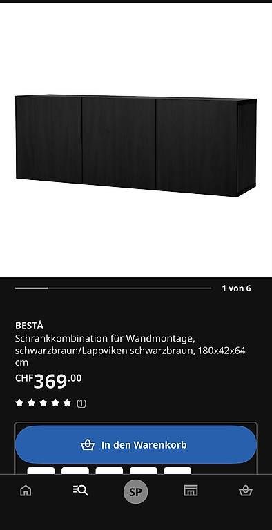 Cassettiere: Ikea Sideboard Besta / Schwarzbraun – Usato da Sulgen venduto da Stpens 4