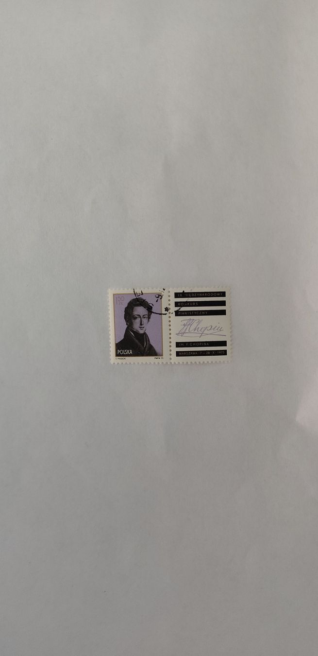 Alle Briefmarken: Timbre Pologne Chopin 1975 bon état – Gebraucht aus Puidoux von Sophia70