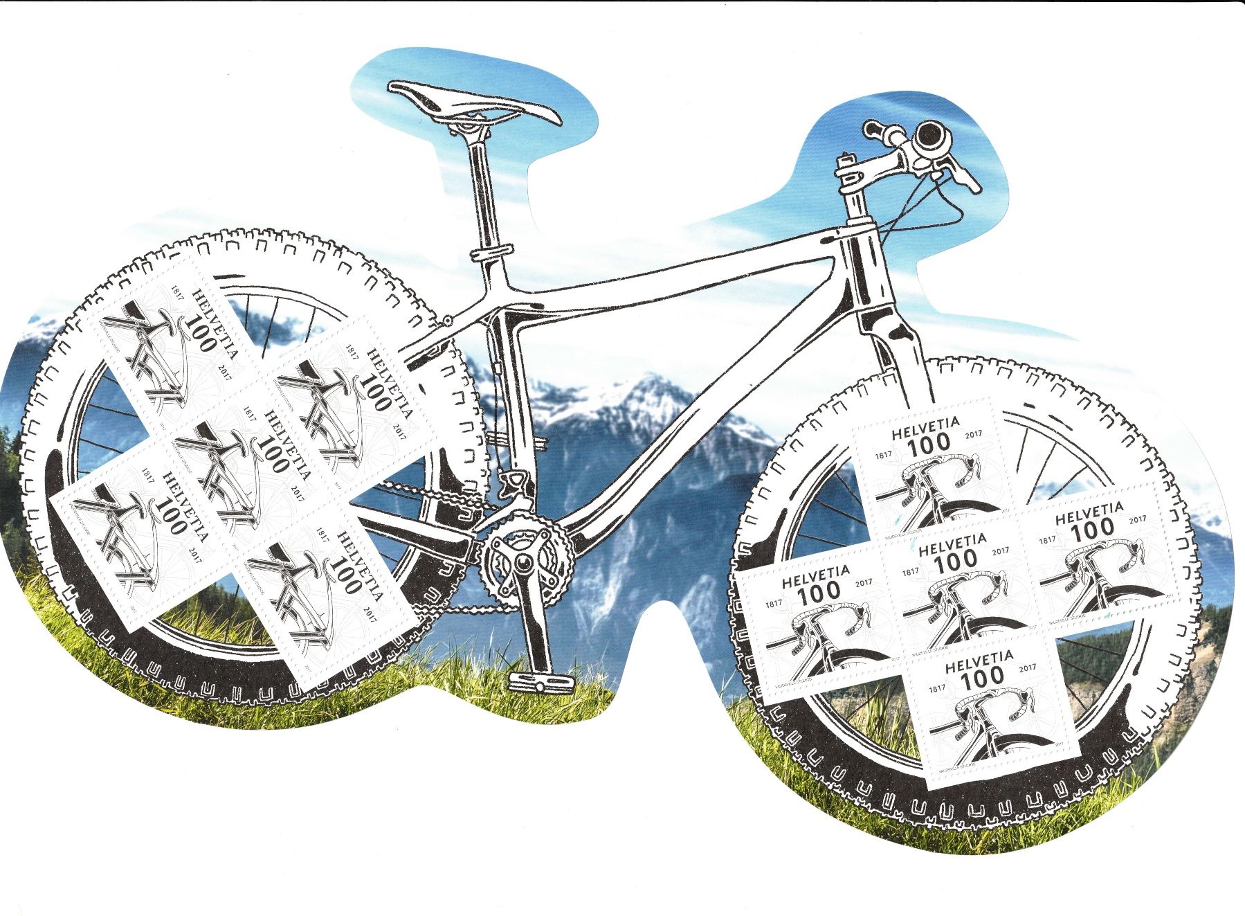 Tutti i francobolli: 2017 Velobogen postfrisch – Nuovo (secondo la descrizione) da Bottmingen venduto da Golferin
