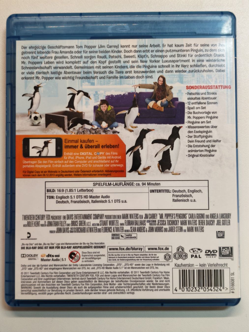 Alle DVDs: Mr. Poppers Pinguine – Gebraucht aus Liestal von Kratzilla 2