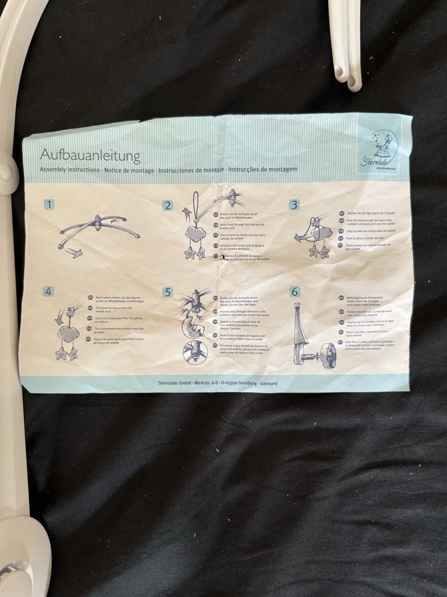 Sterntaler Giocattoli: Sterntaler Mobile Bettbefestigung – Nuovo (secondo la descrizione) da Bern venduto da jbern3012 1