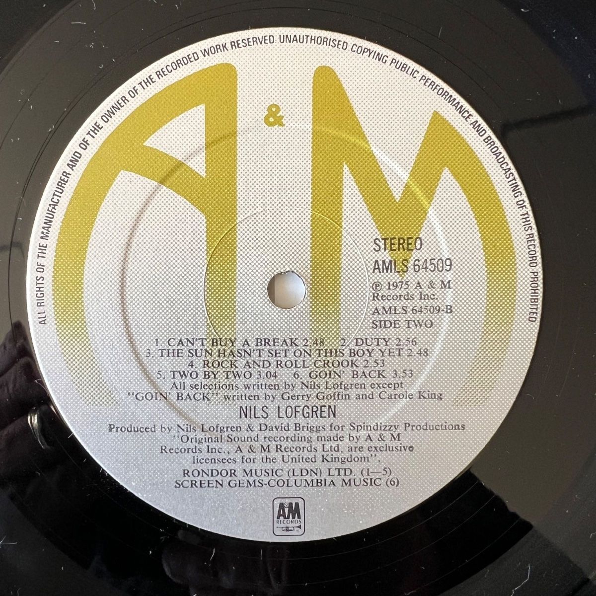 Vinyles: Nils Lofgren - Same / 1. UK-Press. 1975 - Nice Copy – D'occasion à Gais par soundcave57 4