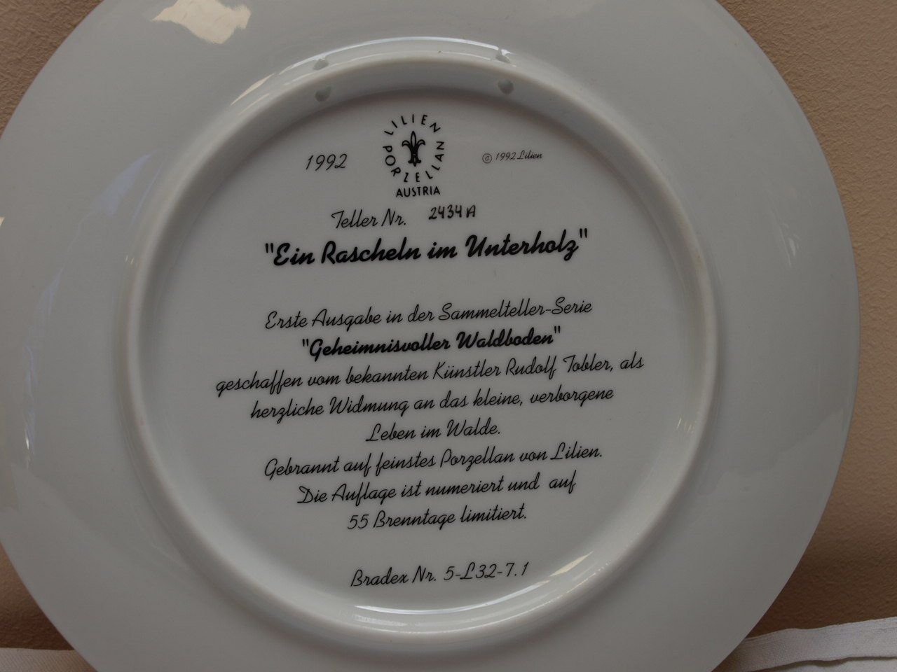 Teller: Sammelteller "Ein rascheln im Unterholz" – Neu und originalverpackt aus Unterkulm von Poncho11 1