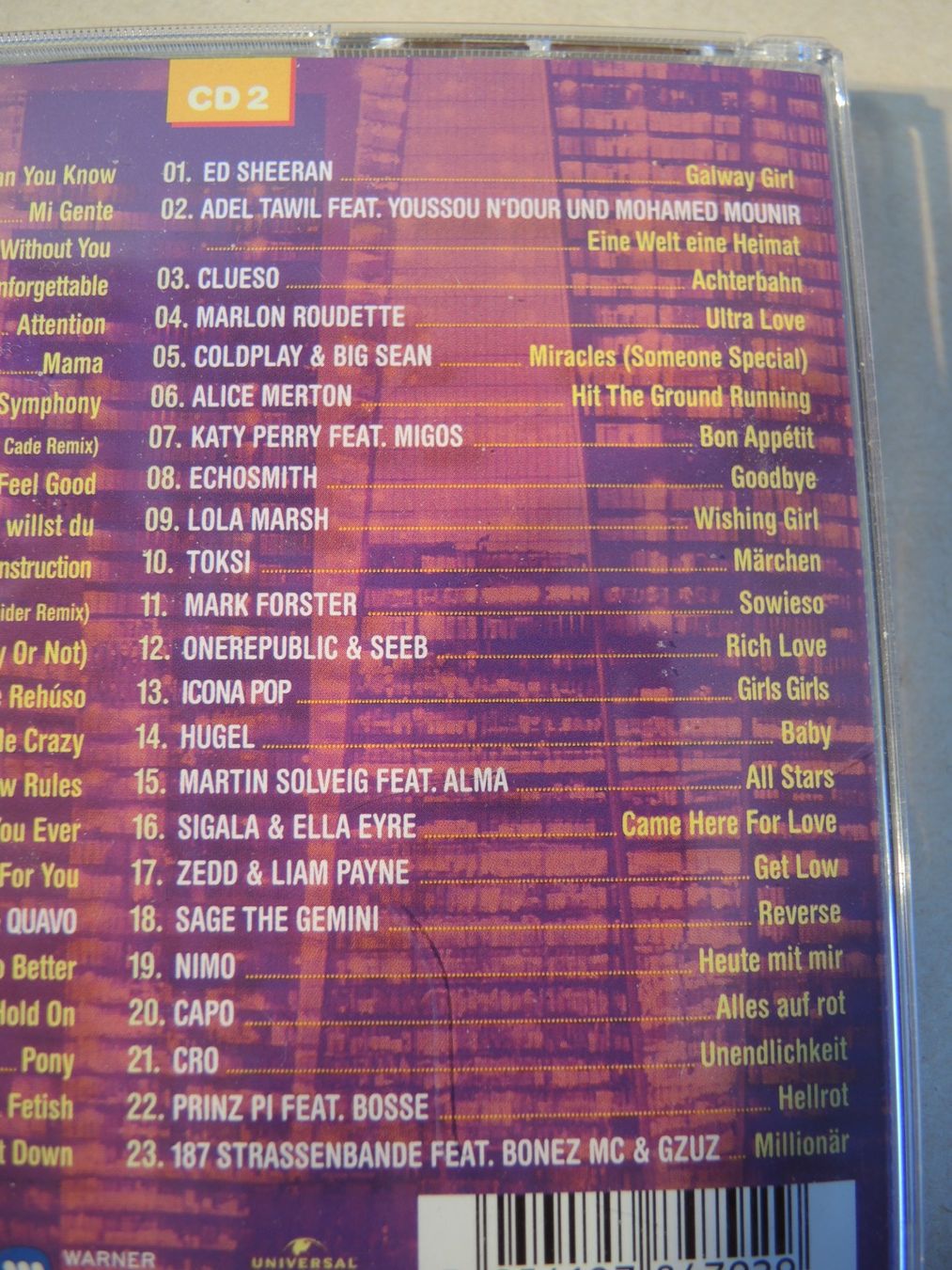 CD: Original CD: Mega Hits 2017 - Die Dritte - Doppel CD – Usato da Rorschach venduto da maeck8 4