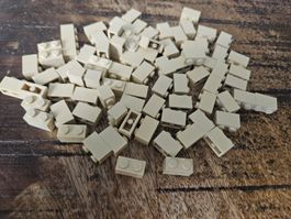 lego 3004 lot de 80 pièces Tan Brick 1 x 2