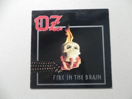 LP Finnland Heavy Metal Band OZ 1983 Fire in the Brain