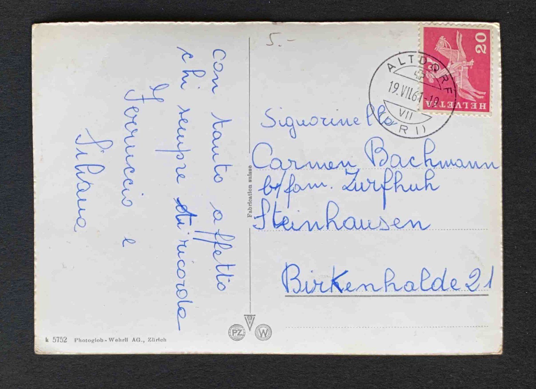 Cartoline postali: AK Altdorf Telldenkmal – Usato da Goldau venduto da artelier1 1