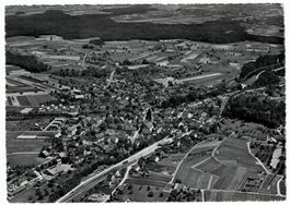 Andelfingen, Flugaufnahme um 1945-50