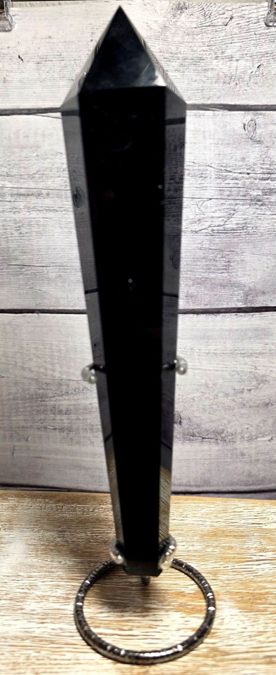 Minerali & Pietre curative: Grosses Obsidian Zepter E 413g – Nuovo e nell'imballaggio originale da Matzingen venduto da Shay_Crystalz