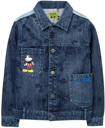 Kinder Disney Mickey Desigual Jeansjacke 134/140 -FABRIKNEU!