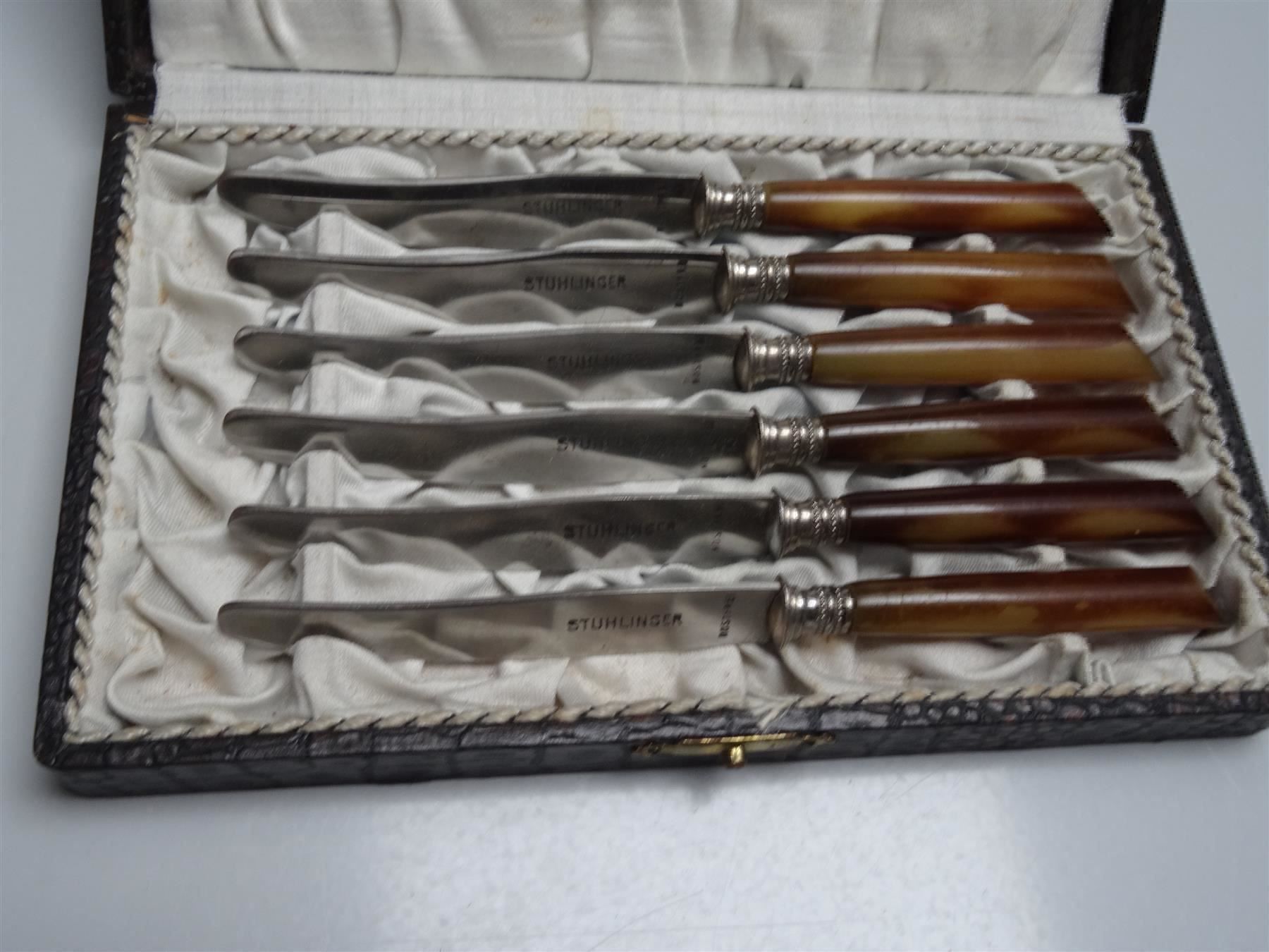 Messer: 6  x  Obstmesser Karl Stuhlinger,Ebingen – Gebraucht aus Lupfig von Jolly63