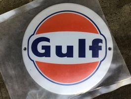 Gulf werbung reklame classic benzin öl