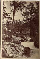 Kabinettfoto Alexander Flury, Pontresina, Berninafall, 1880