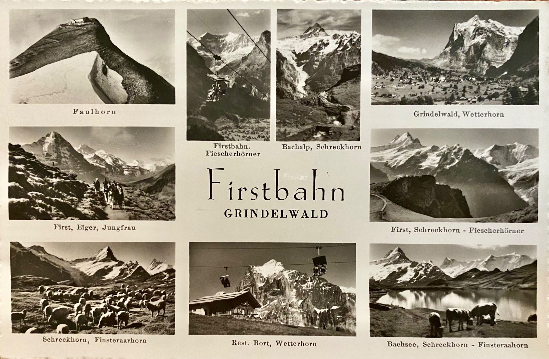 Ansichtskarten: FIRSTBAHN Grindelwald Mehrbild - Berner Oberland – Gebraucht aus Root von ENGLAND-TREASURES 1