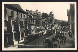 Lausanne, Place St. Francois, Strassenba