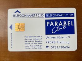 Telefonkarte Niederlande-Deutschland Parabel ungebraucht