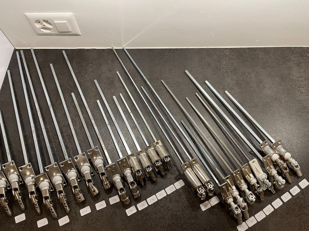 Flachkantpfähle aus Kastanie in versch. Längen u. Durchmessern 150 cm 6-8 cm - Länge: 150 cm
