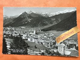 Feldpost 1940 Davos Platz Postkarte gegen das Seehorn