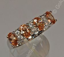 Silberring Saphir CZ (925er Silber)