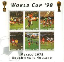 Block "Fussball". Lesotho.