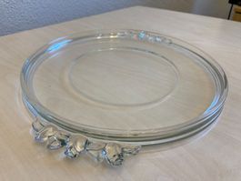Glasschale rund mit schönem Detail