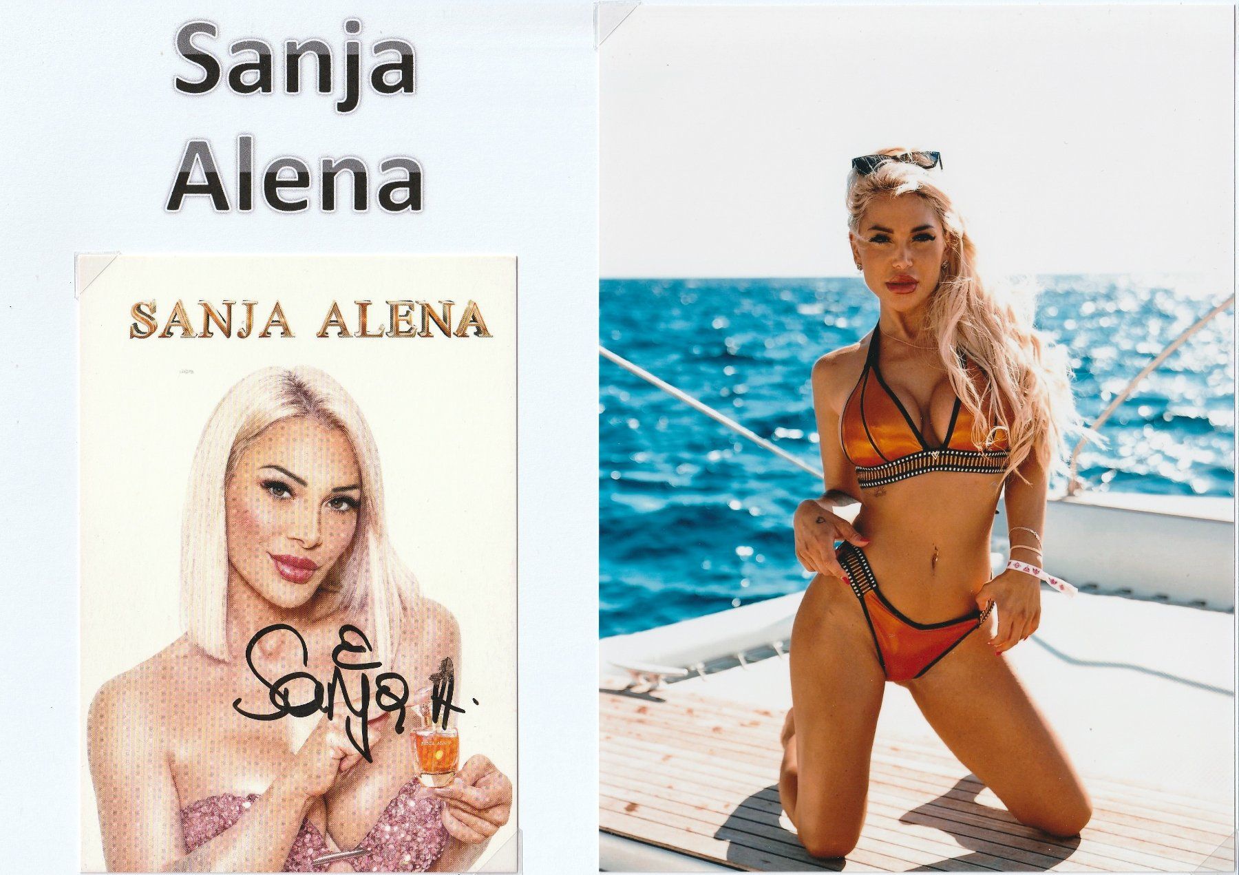 Autografi: Sanja Alena / Originalautogramm – Usato da Schwyz venduto da racingautographs