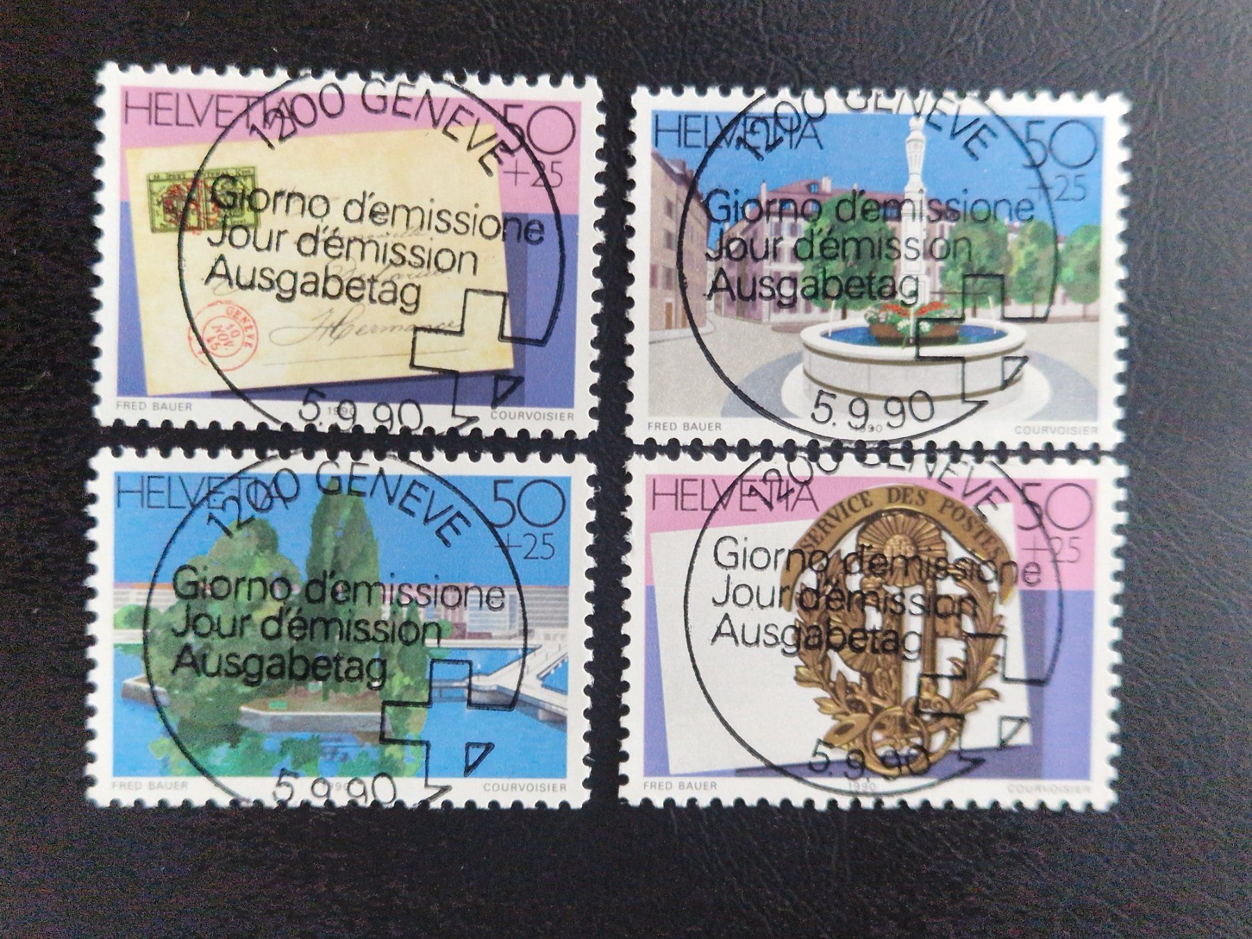 Tutti i francobolli: W68 - W71  ET vollstempel – Usato da Bouveret venduto da hckoala