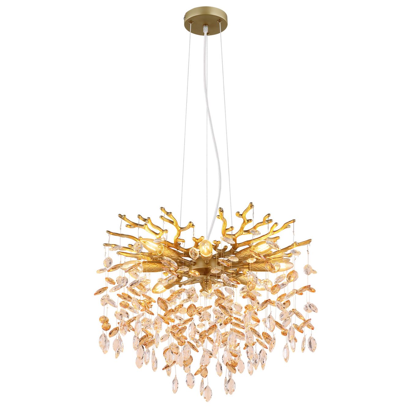 Kronleuchter & Deckenlampen: Pendelleuchte, Gold, 60 cm Ø – Neu (gemäss Beschreibung) aus Kreuzlingen von Smart-Light