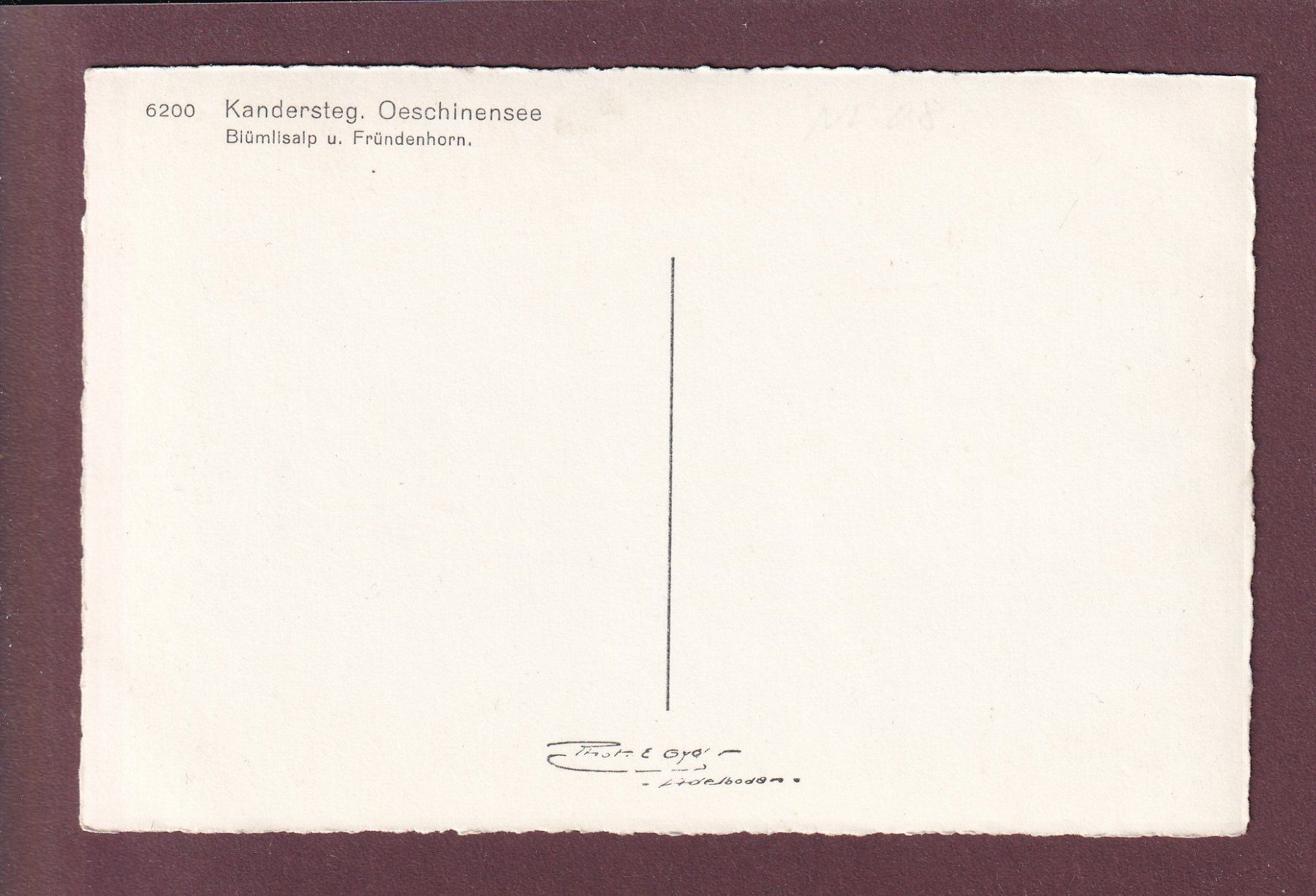 Cartes postales: Kandersteg - OESCHINENSEE – D'occasion à Pully par nicecards 1
