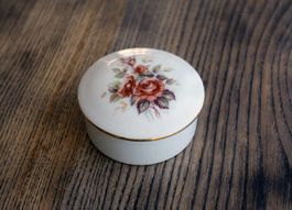 Vintage Porzellan Dose Döschen Limoges France mit Rosen